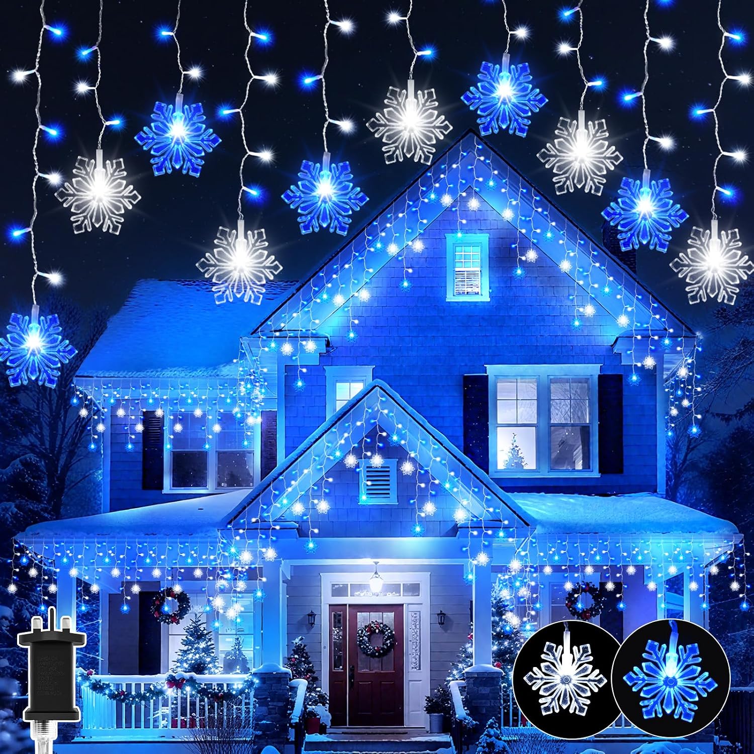 Detalle de Dalugo Christmas Icicle Lights 10M ๐
