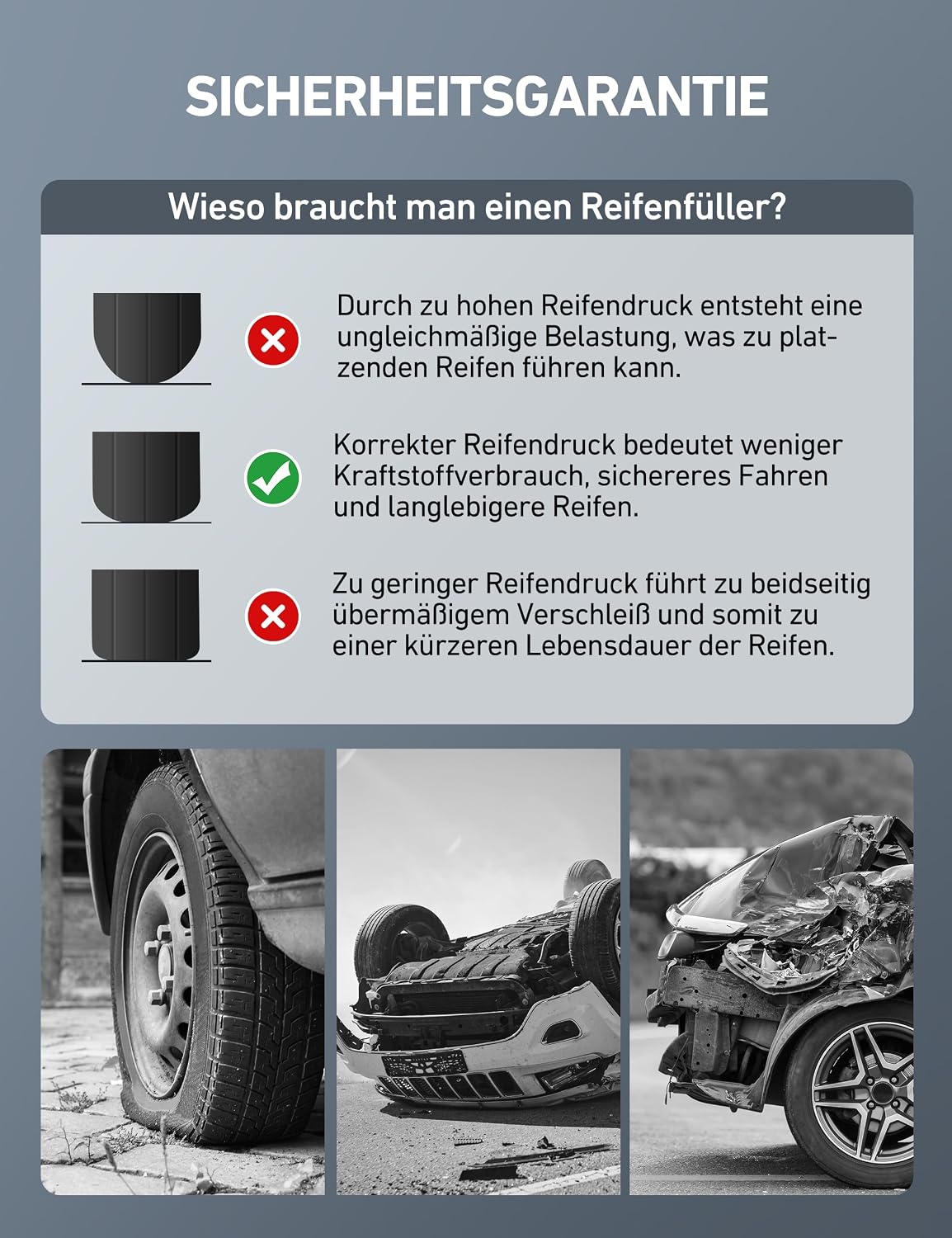 Detalle 2 de AstroAI Digitaler Reifenfüller mit 250 PSI