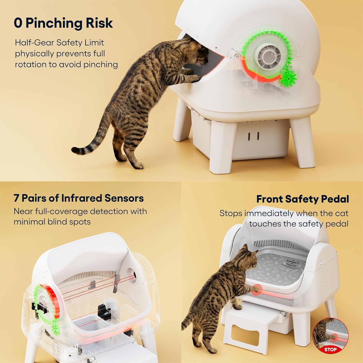 Thumbnail 1 de PetPivot Automatic Cat Litter Box, Open-Top