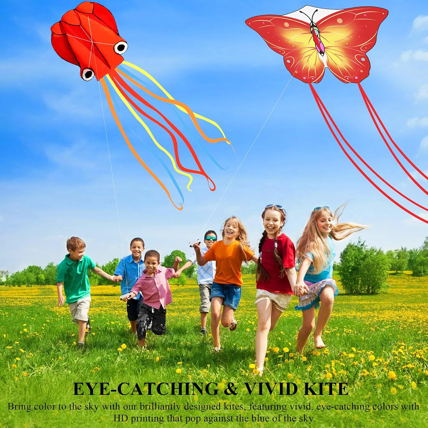 Detalle 2 de 3 Pack Kite Colorful Kites for Kids