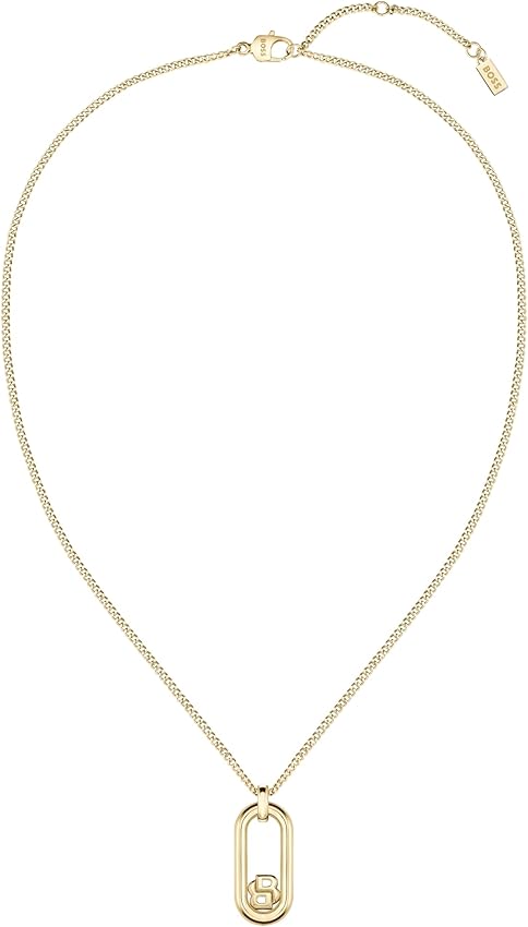 Detalle de BOSS 1580627 Collar DOUBLE B Swing en oro amarillo