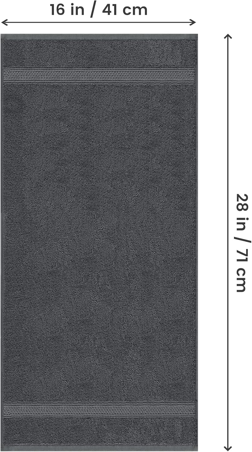Detalle 2 de Utopia Towels UT0625 Hand Towels, 6-Pack, 100% Ring-Spun Cotton, Grey
