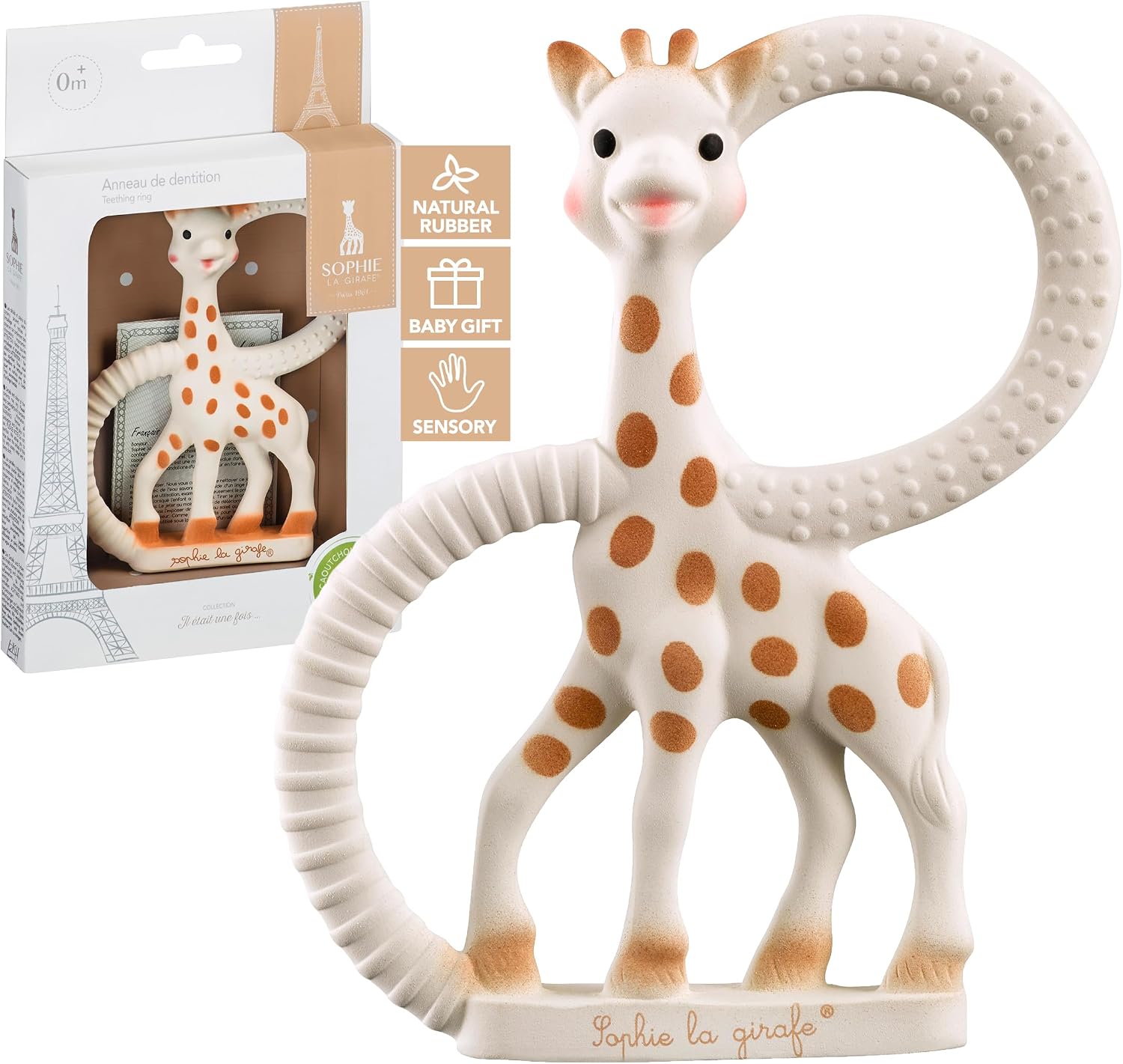 Detalle de verdes SOPHIE LA GIRAFE 2 anelli đź‘¶