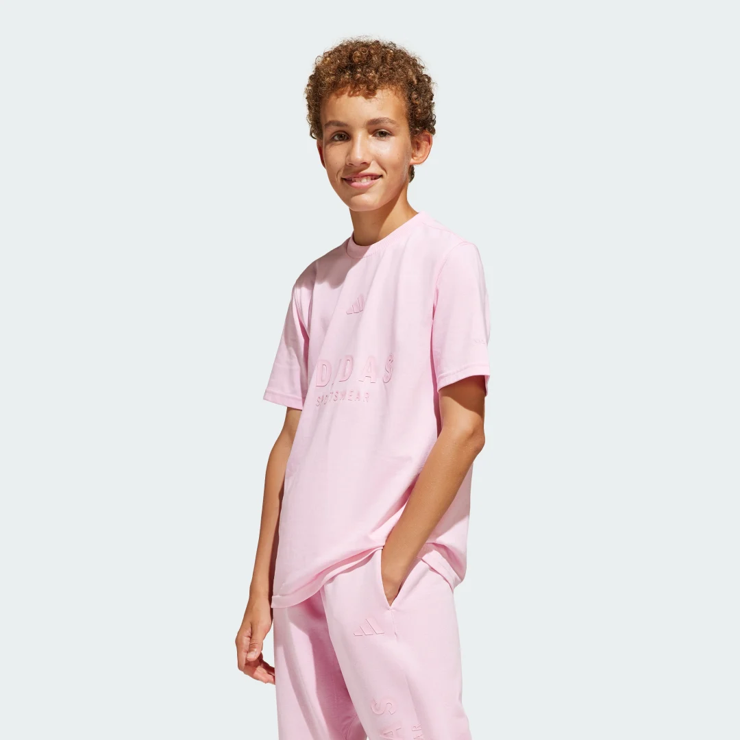 Detalle de Camiseta Adidas ALL SZN Graphic (Adolescentes) – Rosa