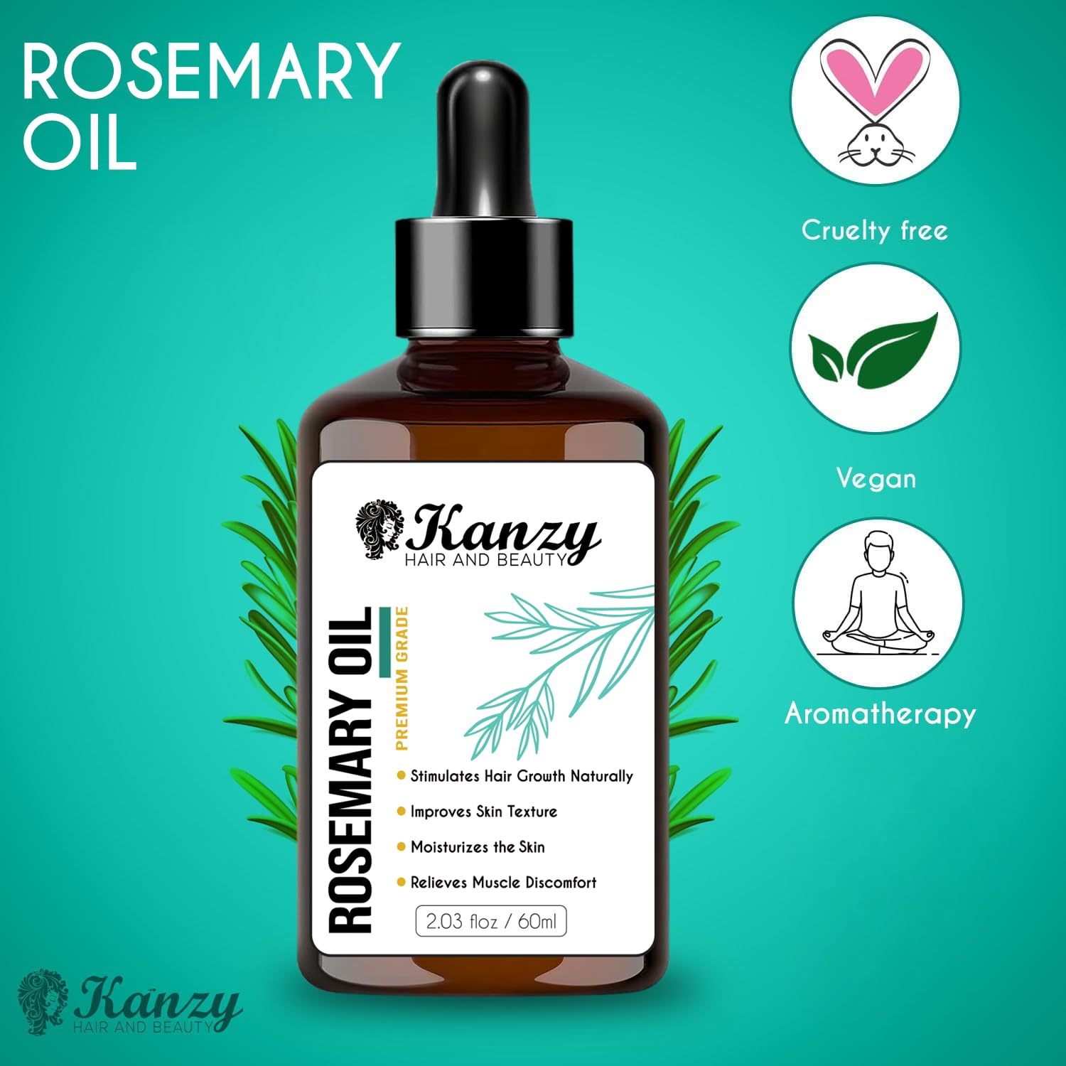 Thumbnail 6 de Kanzy Rosmarinöl Haarpflege 60ml