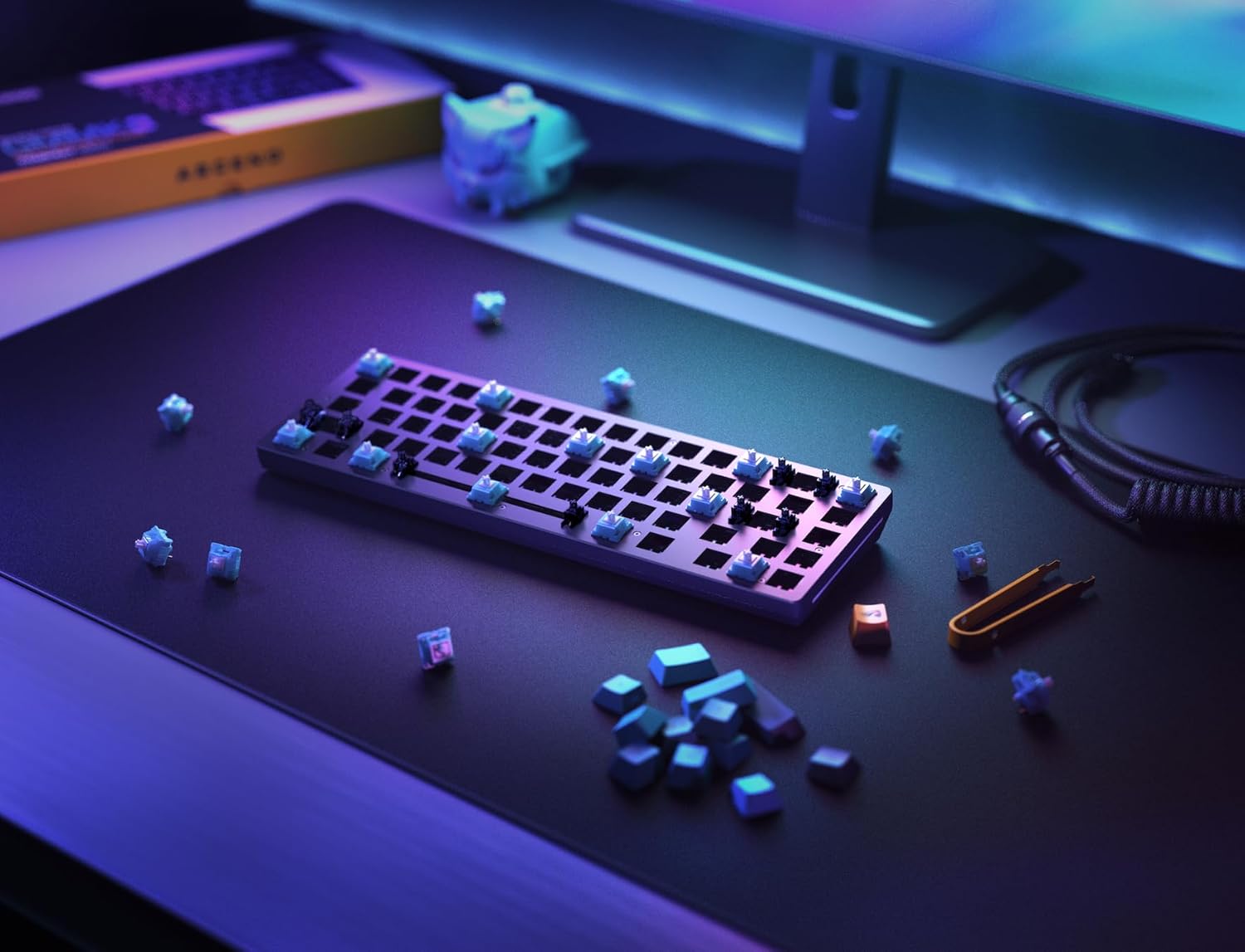 Thumbnail 5 de Glorious Gaming GMMK 2 Compact 65% Barebones (Frame Only) – mechanisches Gaming-Tastaturgrundgerüst in Aluminium, ISO (schwarz)