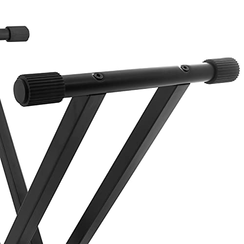 Detalle de Tiger Kap-Pk2: Set Supporto per Tastiera e Sgabello con Doppio Telaio A/X