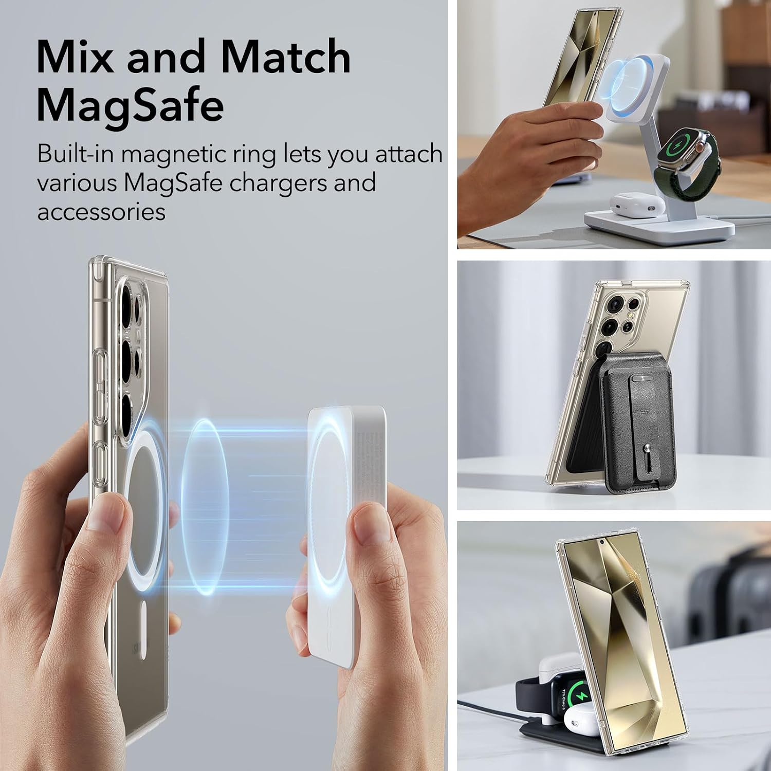 Thumbnail 4 de ESR Funda Samsung S24 Ultra MagSafe, Protección Militar Transparente 💪