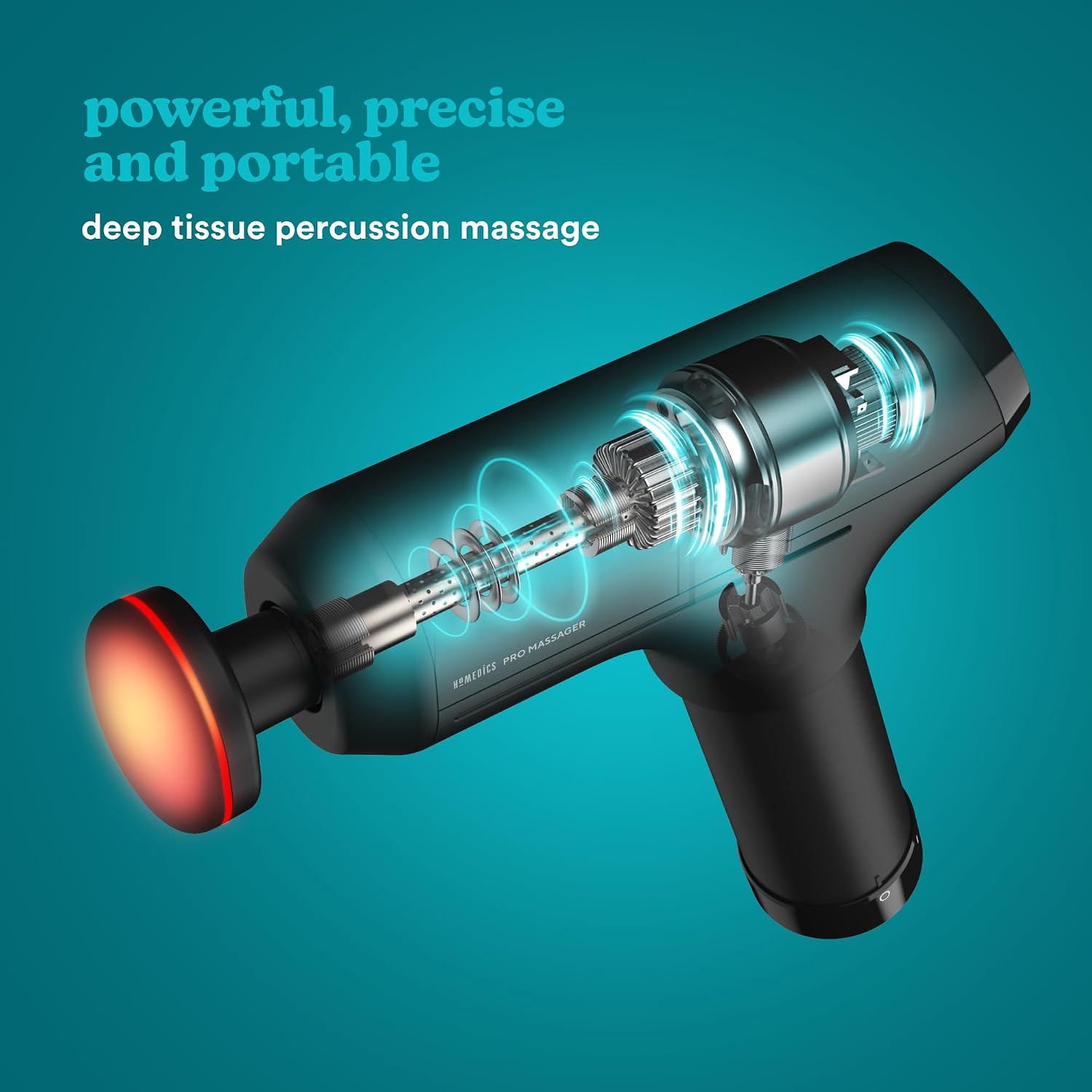 Detalle 2 de Homedics Pro Power Handheld Massage Gun 6 heads