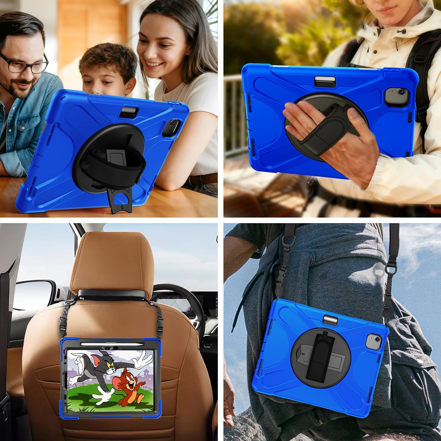 Thumbnail 6 de Gerutek 11-inch iPad Air Rugged Case with 360° Stand and Straps (M2/M3/M4) – Blue