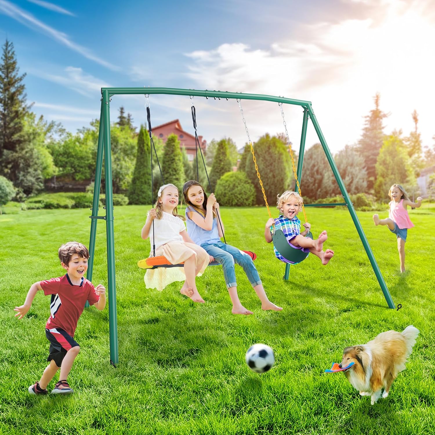 Detalle de Trekassy swing set, 440-pound capacity