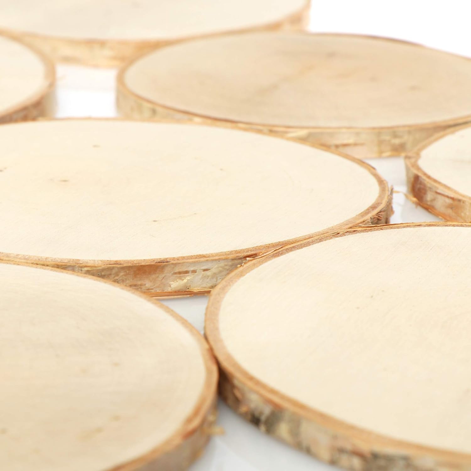 Thumbnail 4 de com-four Lot de 8 dessous de verre en bois 11-13 cm