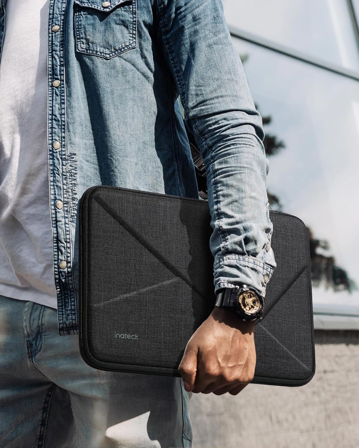 Thumbnail 6 de Inateck 13.3 inch Shockproof EVA Laptop Sleeve with Accessory Bag (Compatible with 14" MacBook Pro/Max 2021–2026, 13" MacBook Air/Pro 2012–2017)
