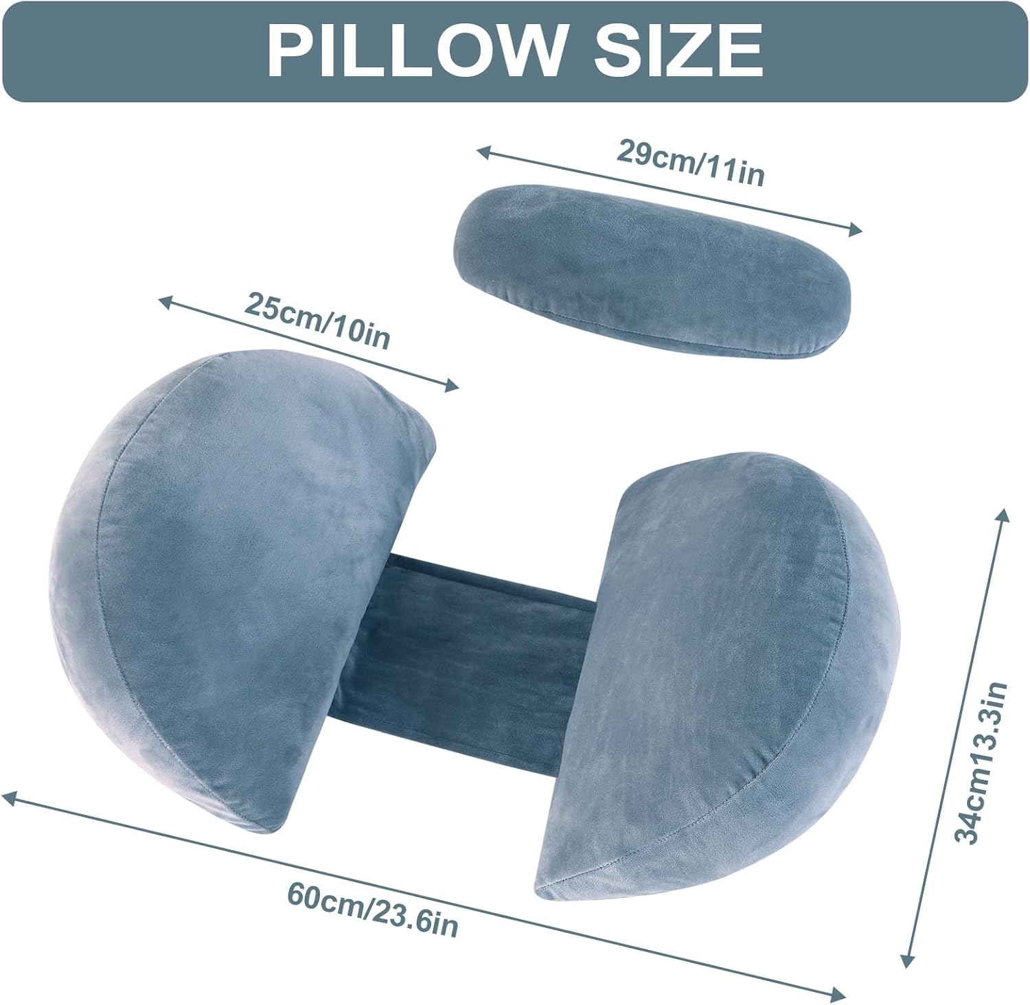 Thumbnail 6 de SHANNA Pregnancy Pillow: Wedge Full Body Support for Sleep During Pregnancy