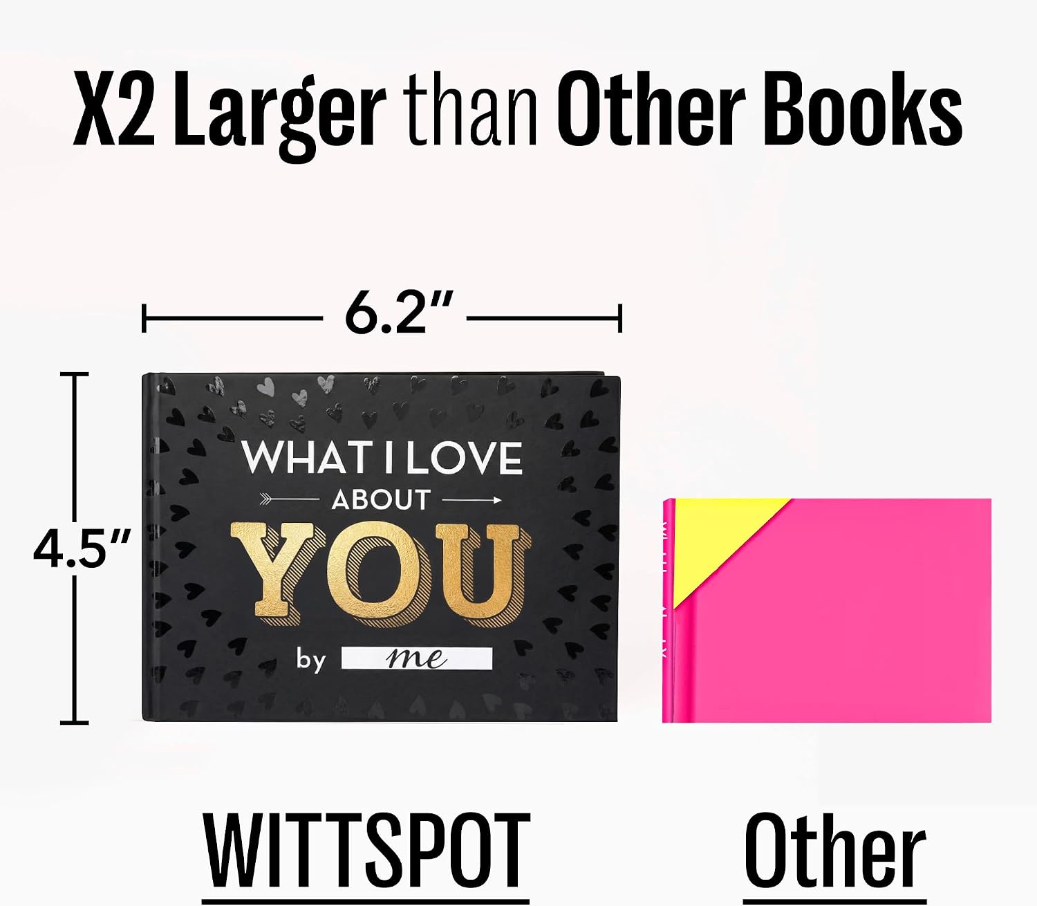 Thumbnail 6 de WITTSPOT What I Love About You Fill-in-the-Blank Book, 112 Pages, 50 Prompts