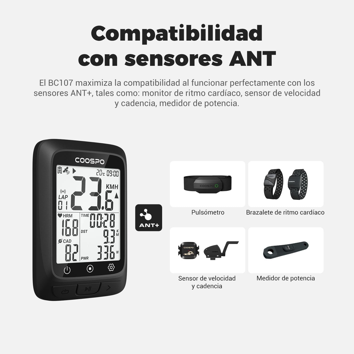 Thumbnail 3 de COOSPO BC107 GPS Computadora de Bicicleta