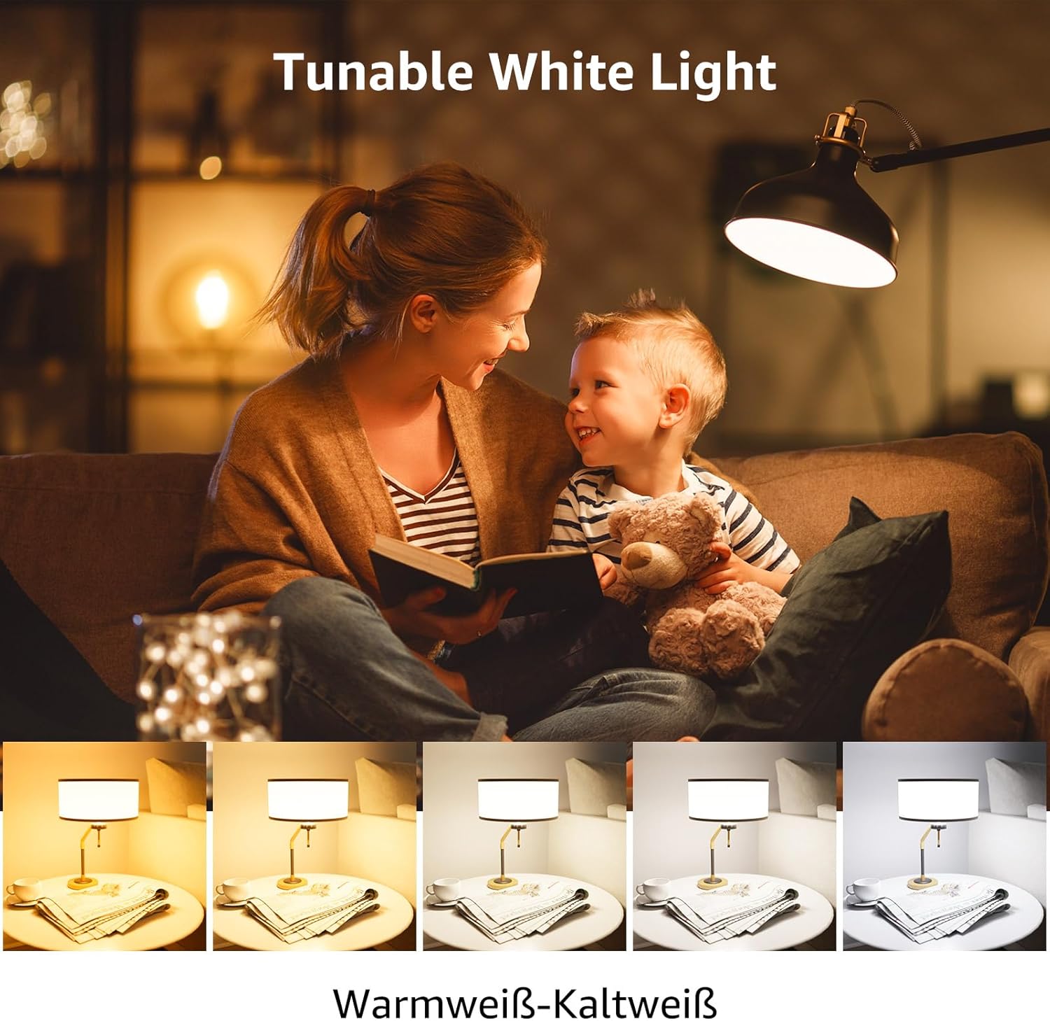Thumbnail 1 de Lepro 9W E27 LED Lampe mit Bluetooth App-Steuerung – RGBW, 16 Farben, 2700K–Kaltweiß, dimmbar, Gruppensteuerung