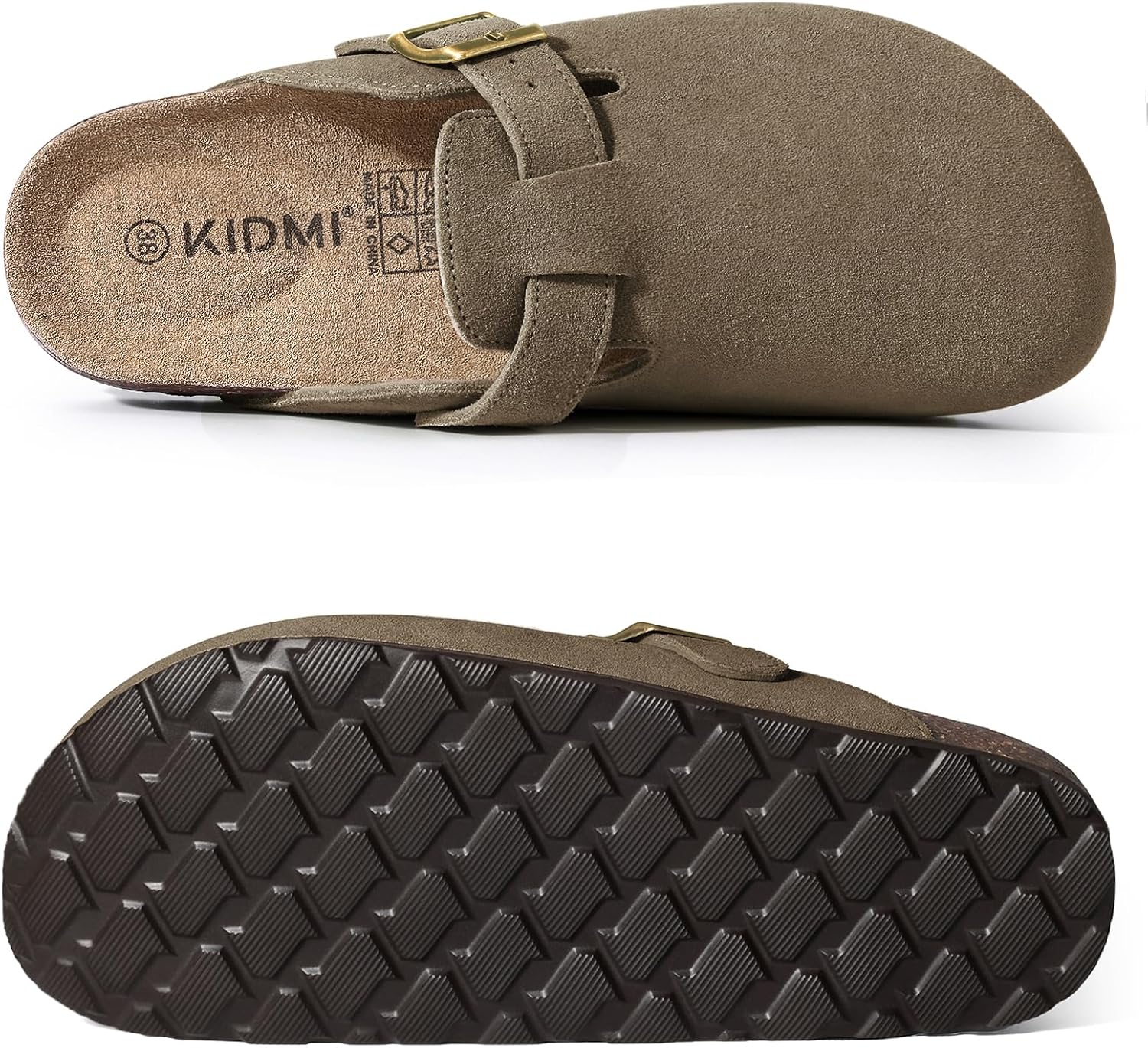 Thumbnail 2 de KIDMI Genuine Suede Clogs for Women with Cork Footbed and Arch Support