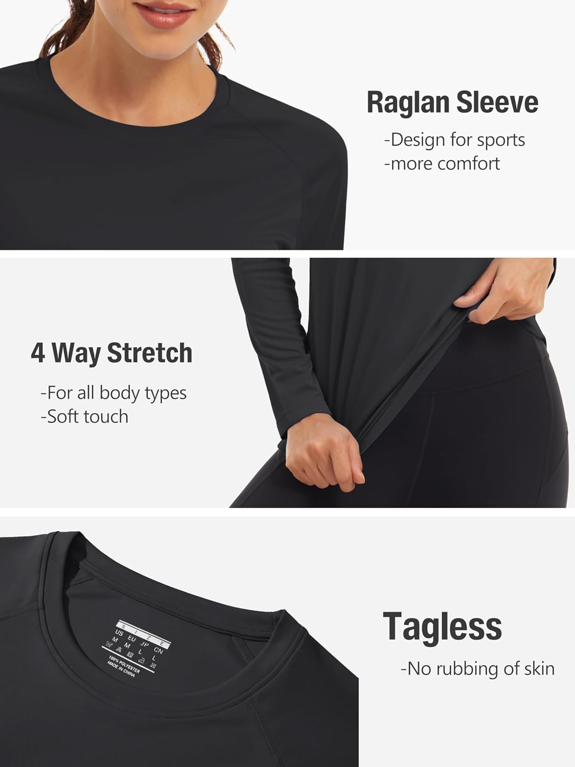 Thumbnail 2 de TACVASEN Womens Long Sleeve UV Sun Protection Shirt (UPF 50+)
