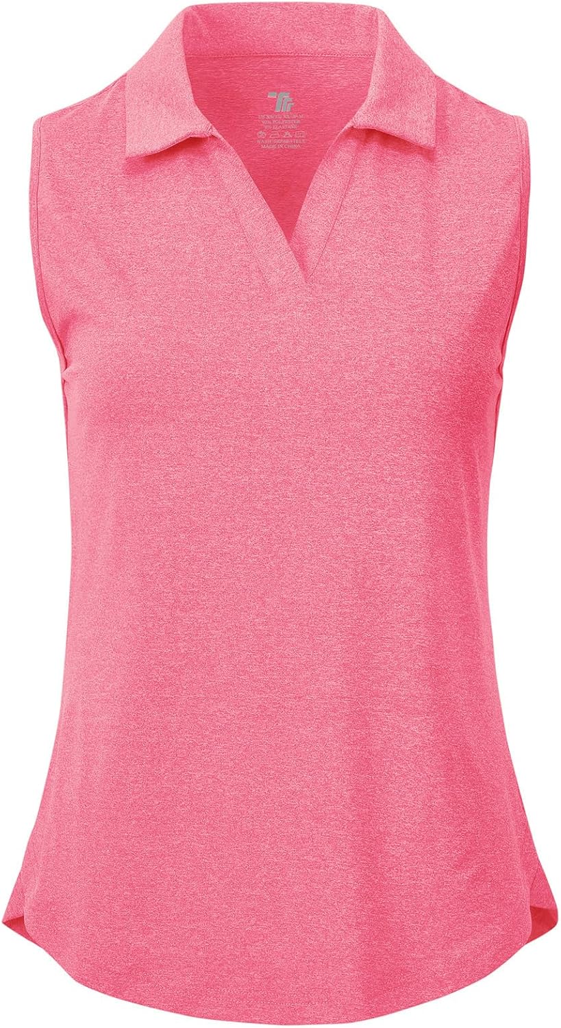 Thumbnail 6 de BGOWATU Women’s Sleeveless Golf Polo Shirt (V-Neck, UPF 50+ Quick-Dry)