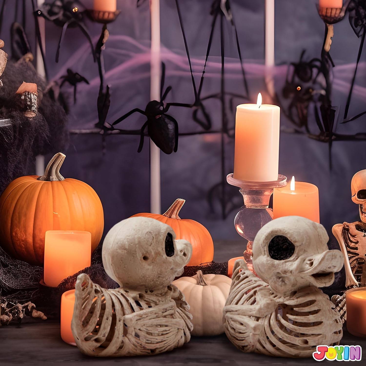 Detalle 2 de JOYIN 15522 Duck Skeleton Decorations, 2-Pack, 4.5-Inch Plastic Halloween Props
