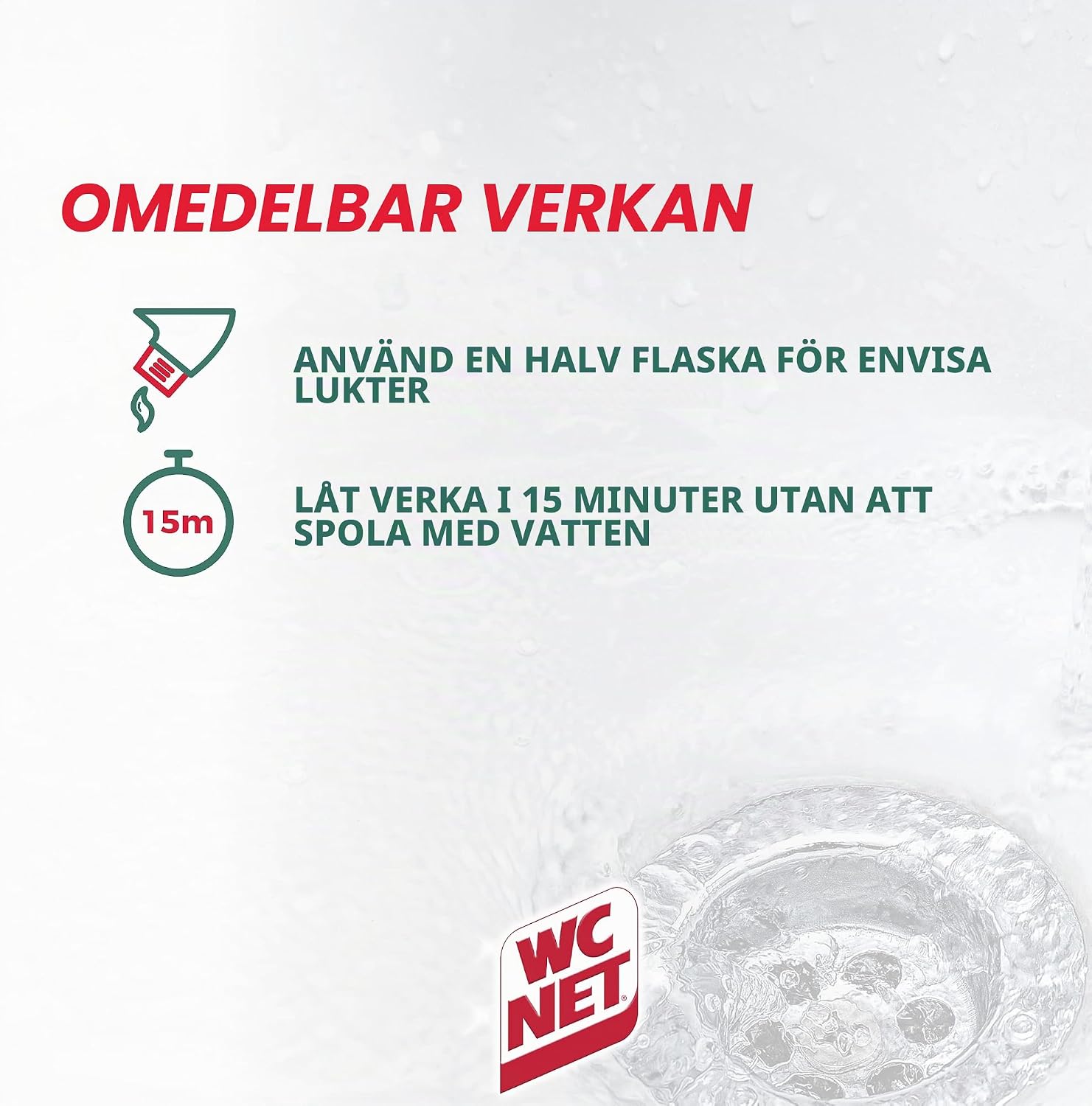 Detalle de WC Net 78634 avloppsrengöring för toalett, flytande och doftfri, 1 l