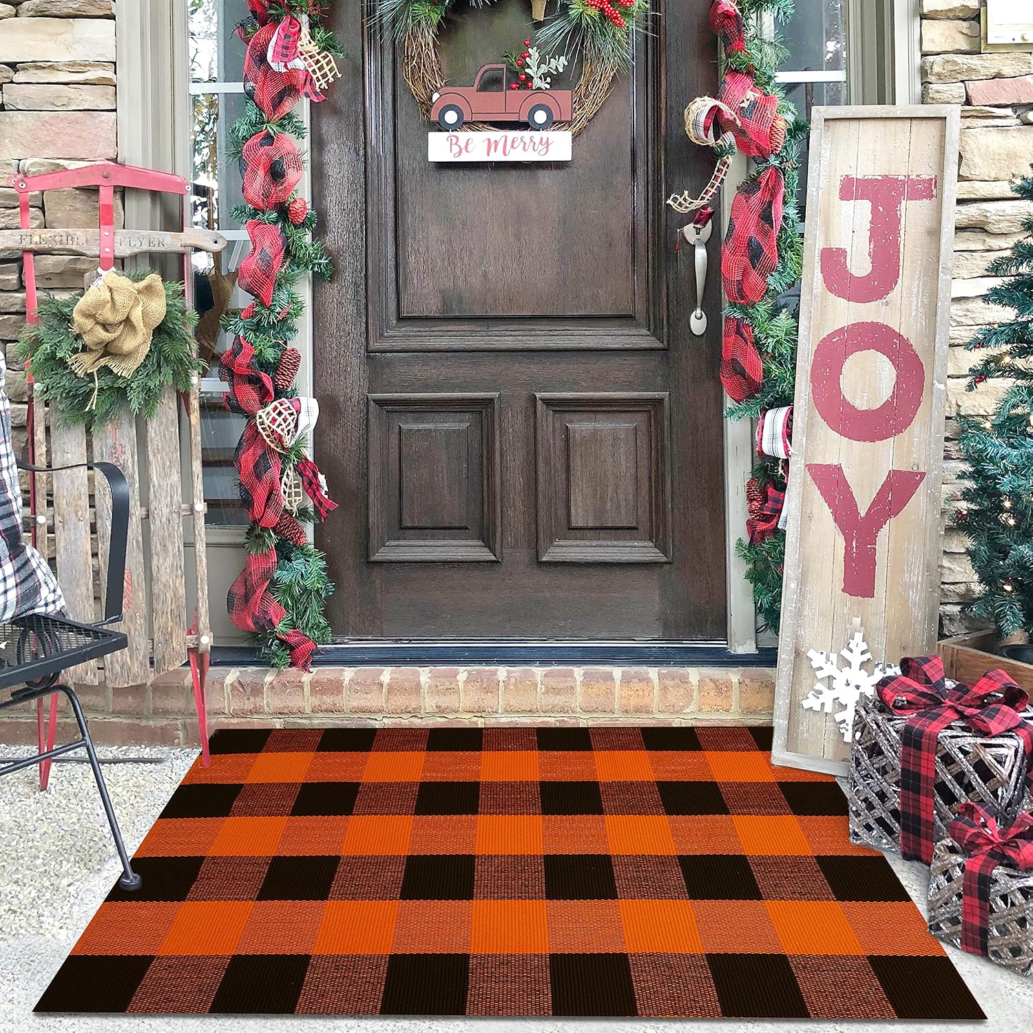 Detalle de KILOCOCO Buffalo Plaid Rug, 2.3' x 3.6