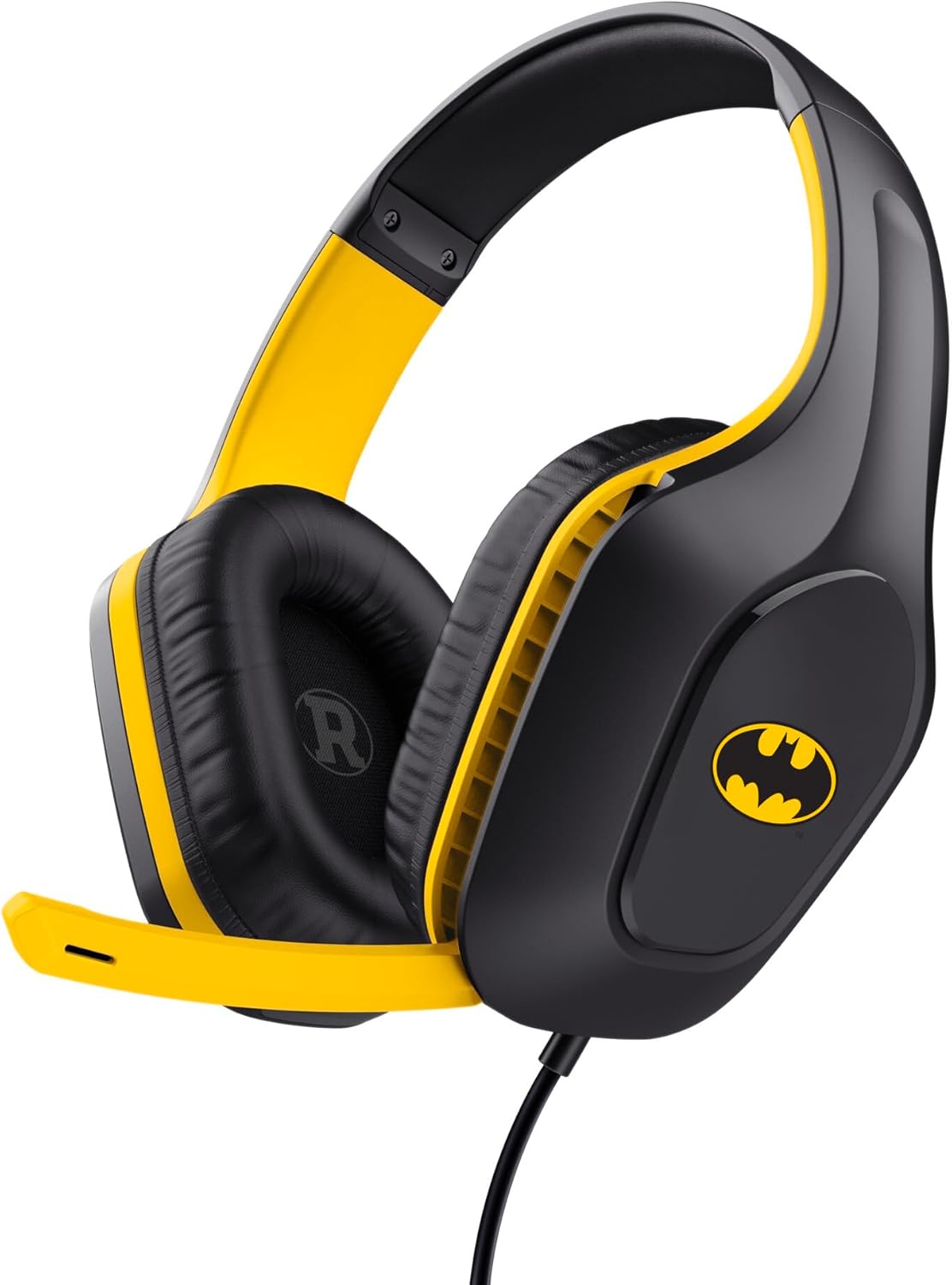 Detalle de GXTrust 415BM Zirox Batman Lizenziertes Gaming Headset – kabelgebunden, 50 mm Treiber, 3,5 mm Anschluss