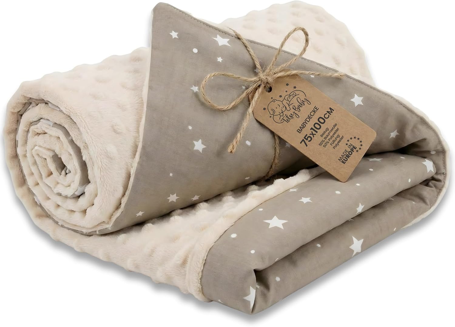 Detalle de Babydecke Kuscheldecke 75x100 cm