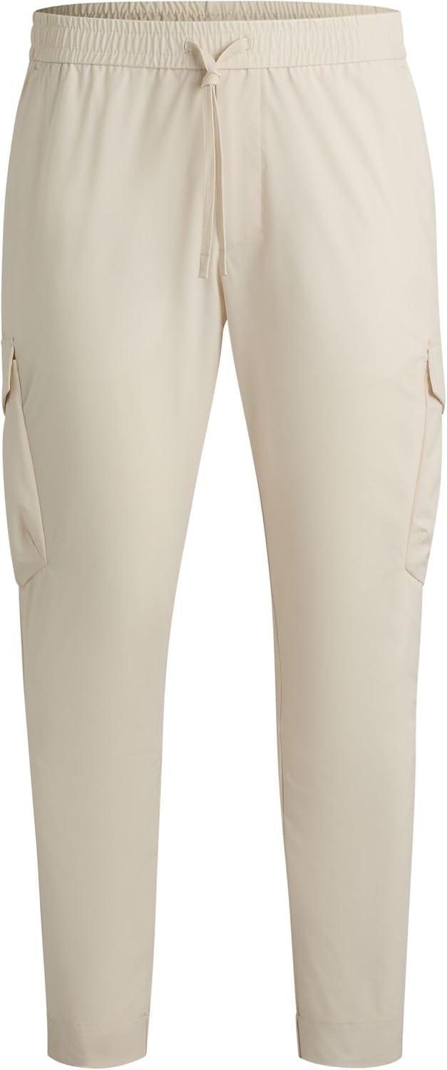 Thumbnail 4 de BOSS Herren T Urbanex-CargoLight Tapered-Fit Hose aus bügelleichter Stretch-Popeline