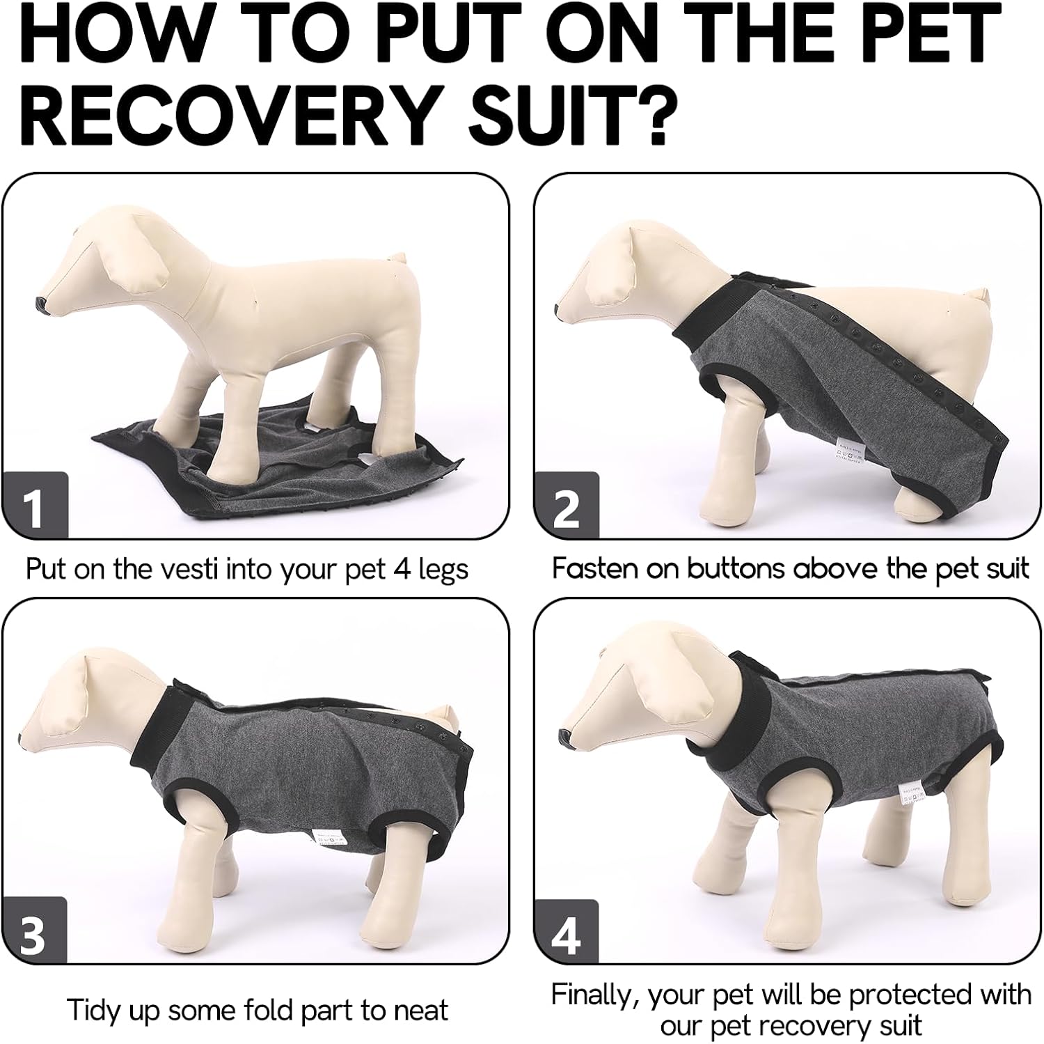 Thumbnail 4 de SAWMONG Dog Recovery Suit X-Small