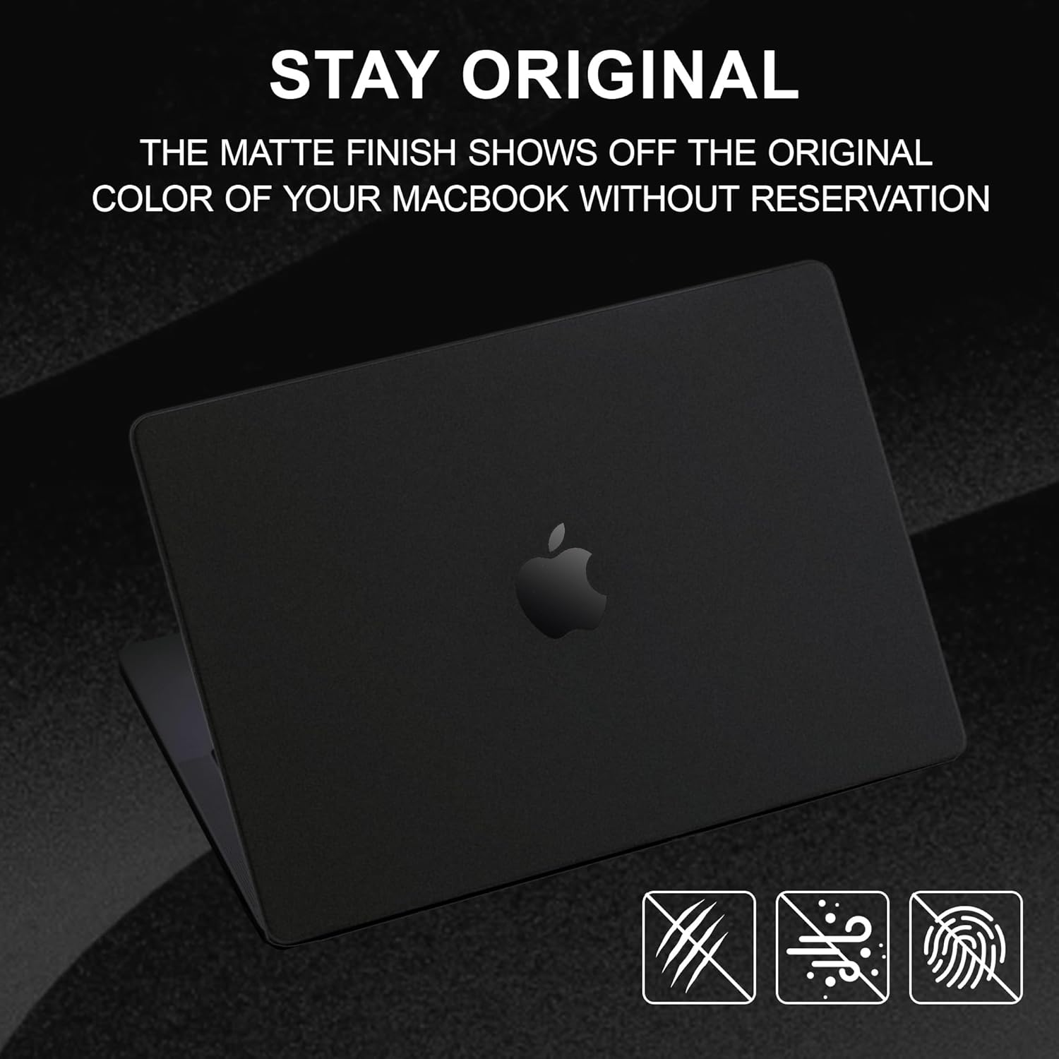Thumbnail 2 de GPXIIZ Hülle für MacBook Pro 14 Zoll (2021–2026) – Ultradünnes Snap Case Cover in Space Schwarz