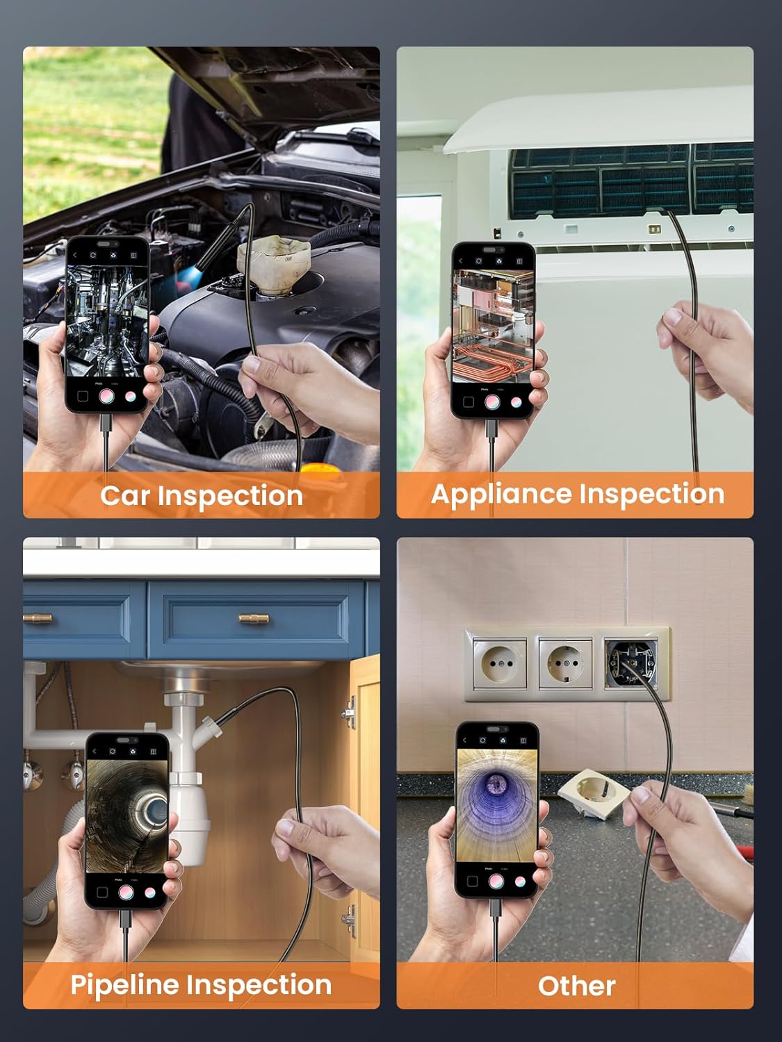 Thumbnail 6 de Vorth Endoscope Inspection Camera 1920P