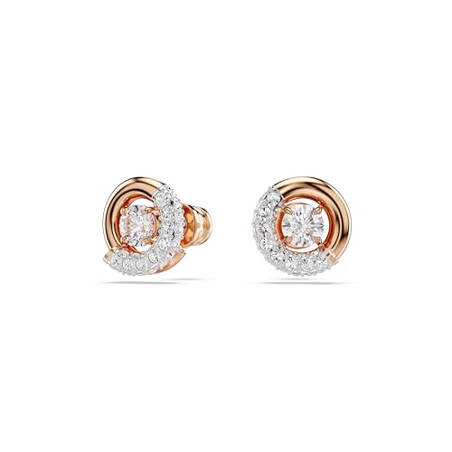 Thumbnail 2 de Swarovski Dextera Stud Earrings in Rose Gold-Tone Finish