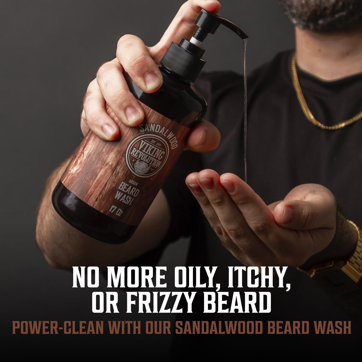 Detalle de Viking Revolution Beard Wash & Conditioner 17 oz