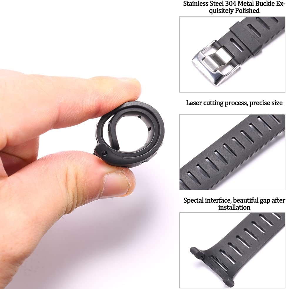 Thumbnail 2 de MCXGL Gummi Uhrenarmband für Suunto T1/T1C/T3/T3C/T4C/T4D