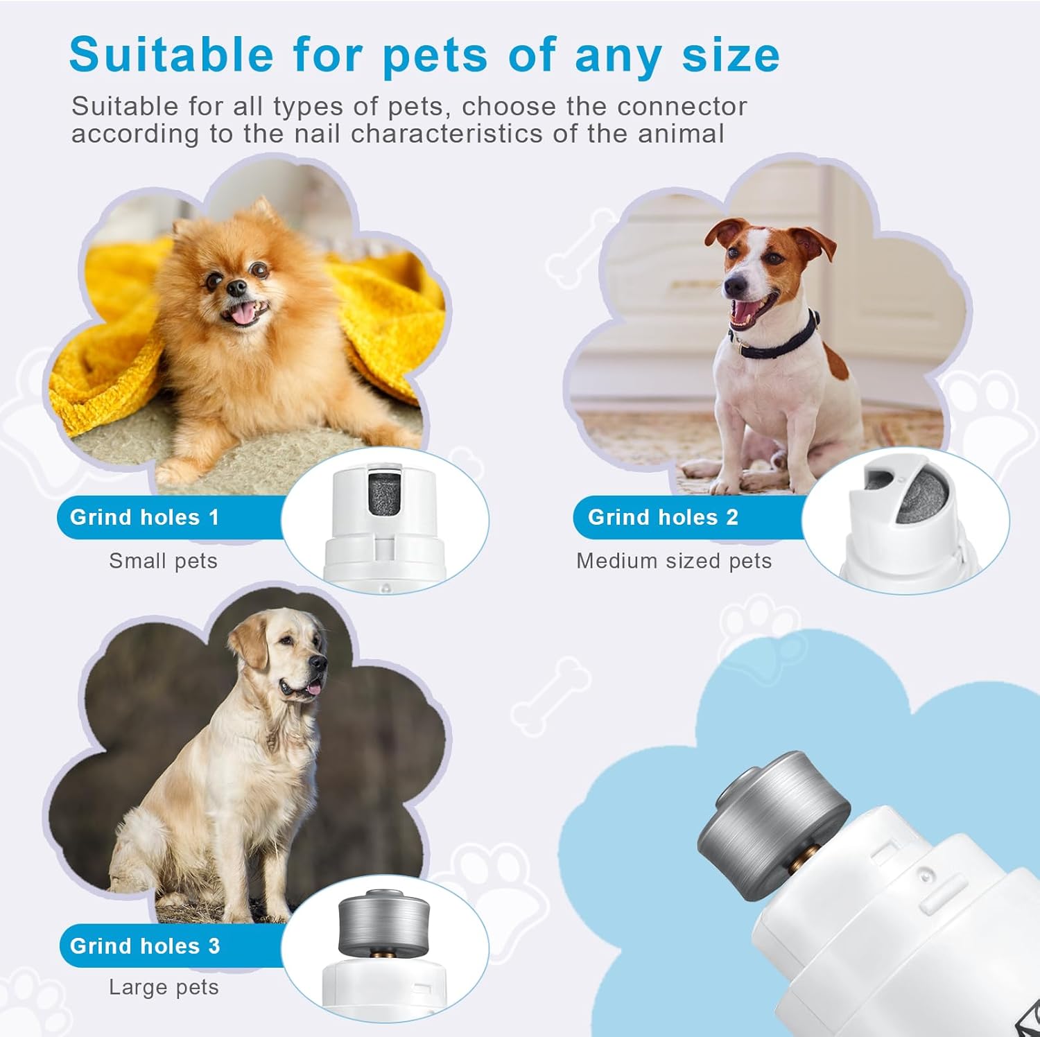 Thumbnail 1 de Dog nail grinder with ultra quiet design