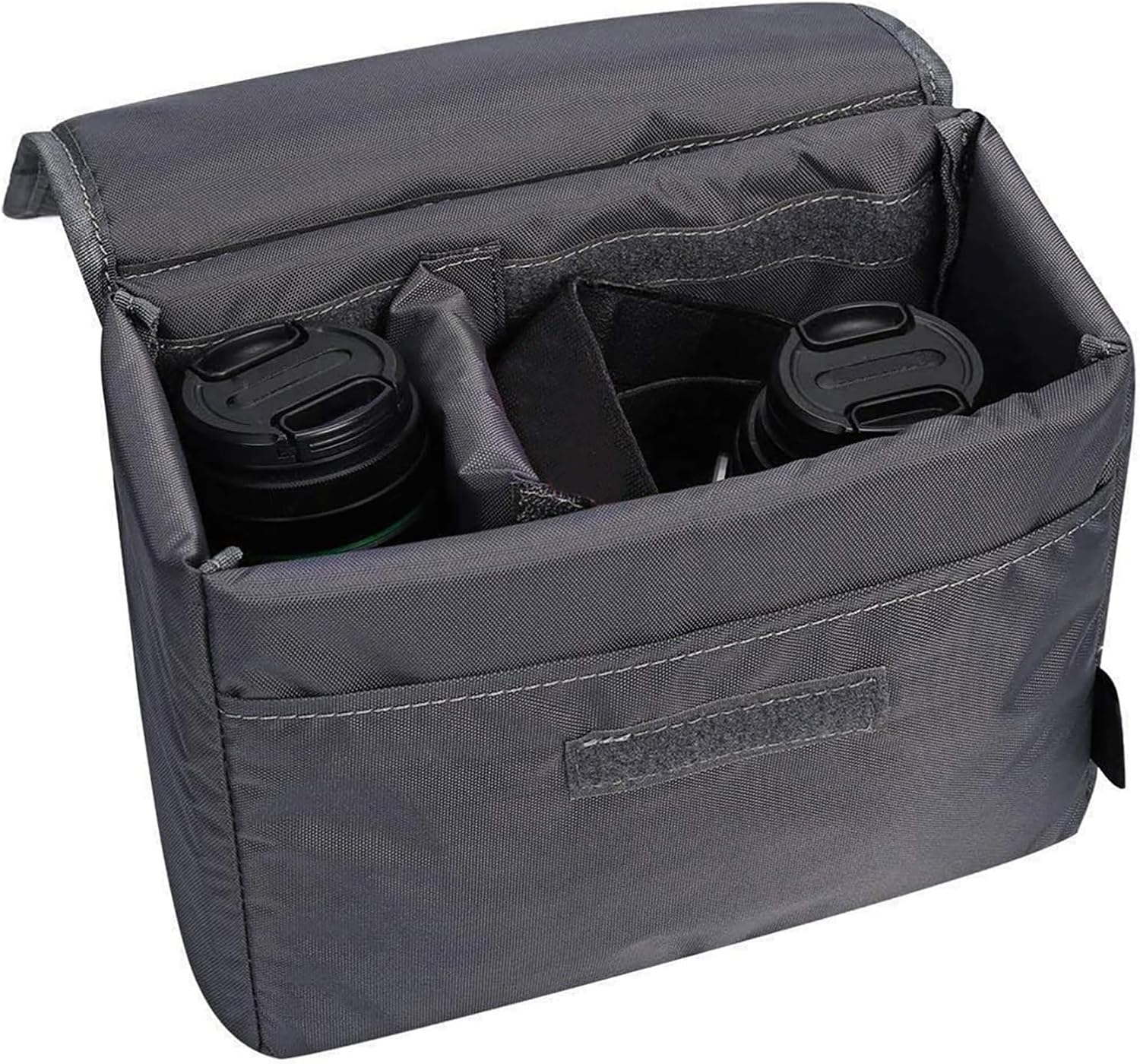 Detalle de S-ZONE custodia imbottita pieghevole impermeabile antiurto per fotocamera DSLR/SLR/TLR (grigio)