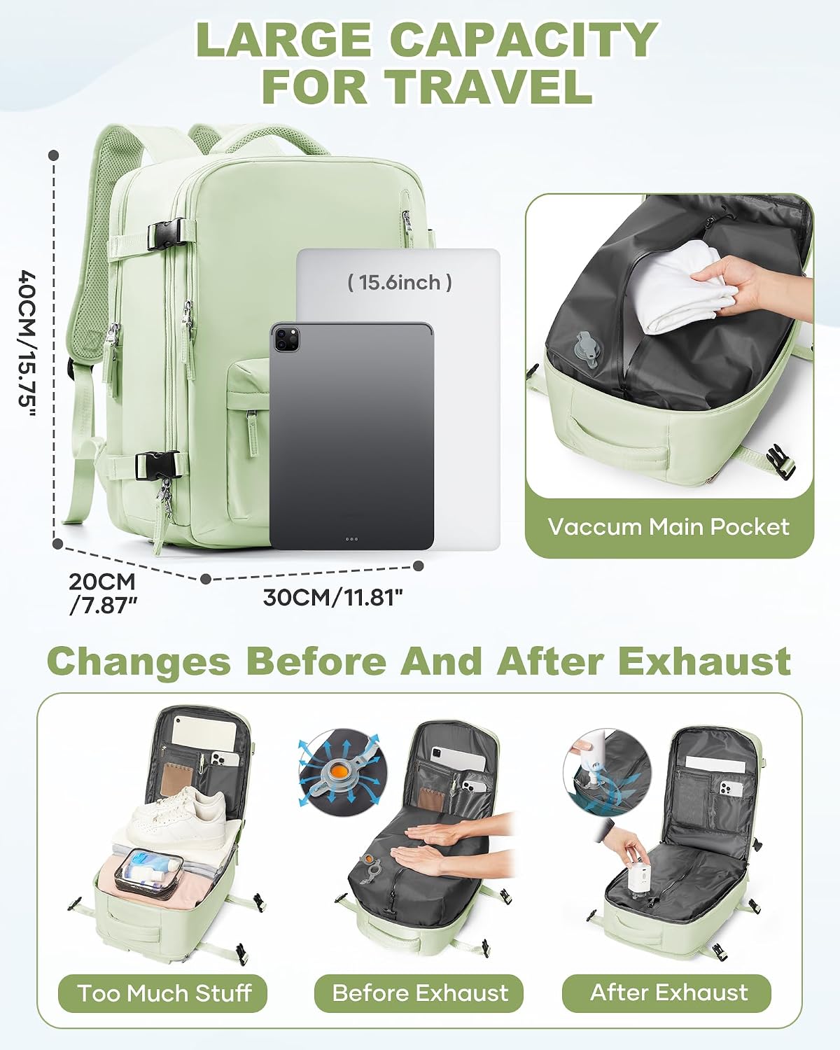 Thumbnail 5 de Vacuum Seal Backpack 18x14x8 Inches