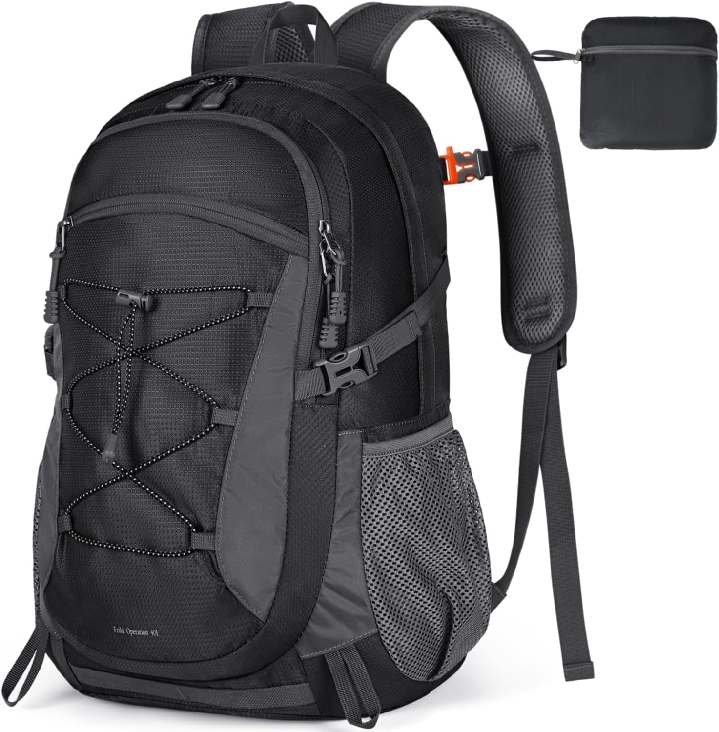 Detalle de RAINSMORE Wanderrucksack 40L wasserdicht