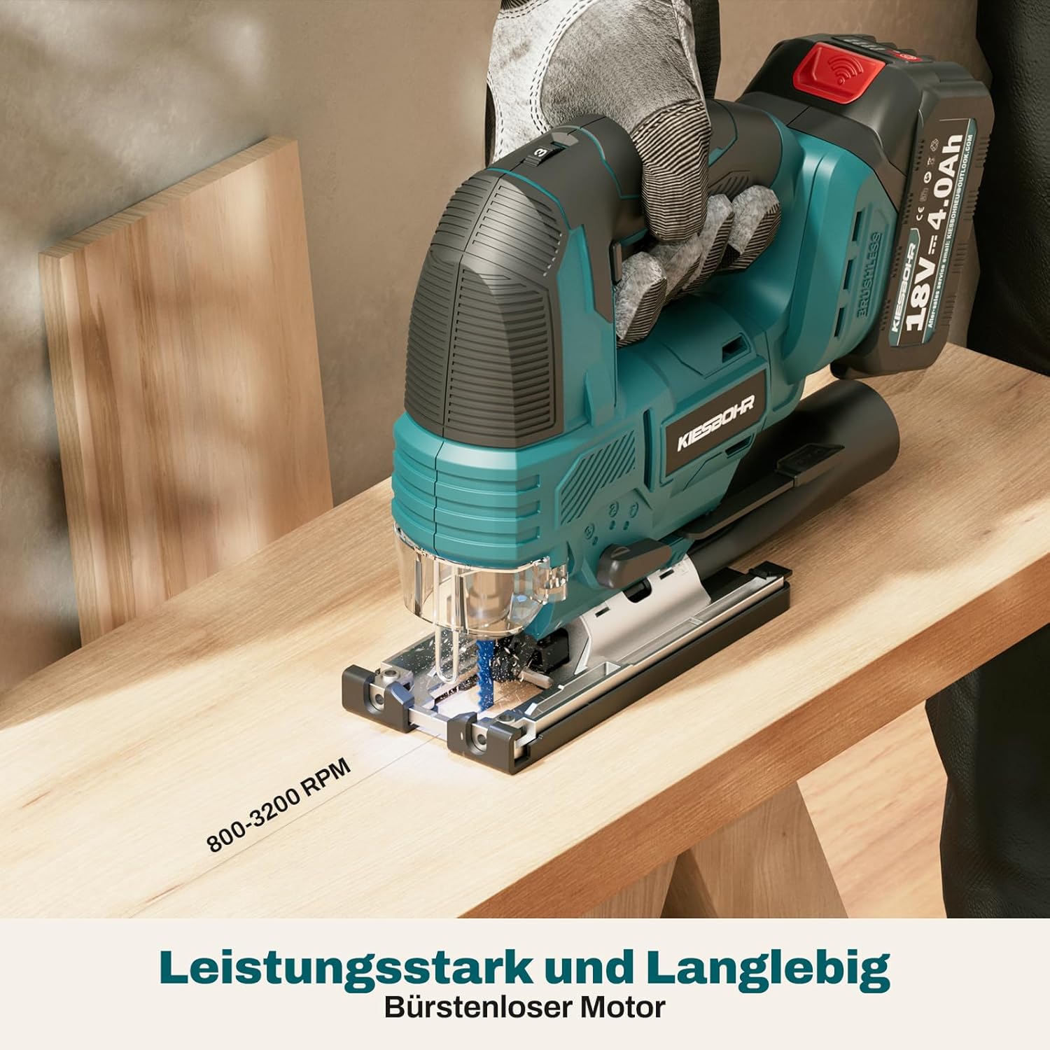Thumbnail 3 de KIESBOHR CSJ001 Akku-Stichsäge 26 mm Hubhöhe