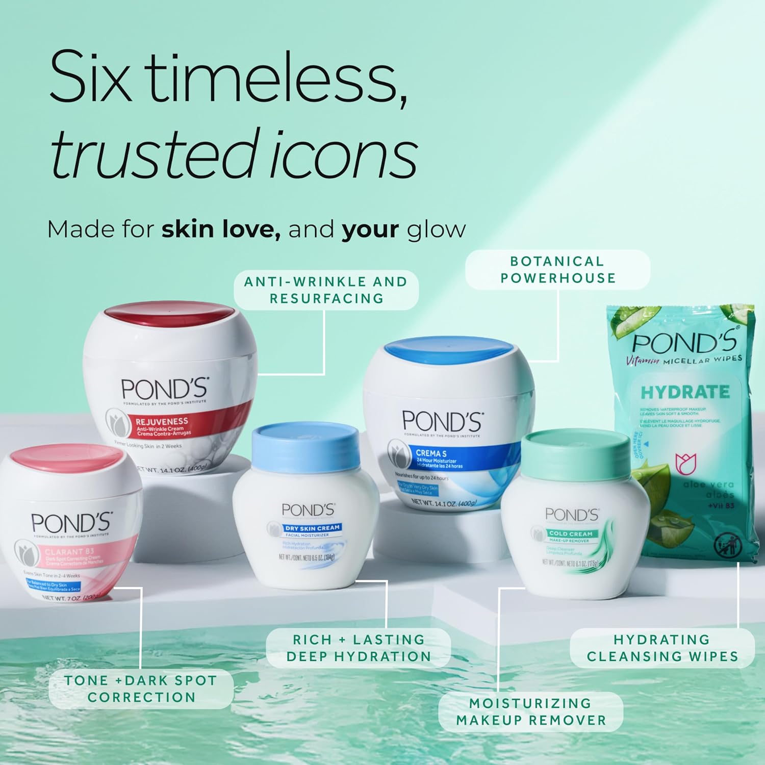 Thumbnail 6 de POND’S 10305210172118 Rejuveness Face Cream, 14.1 oz with AHA, Vitamin E & Collagen