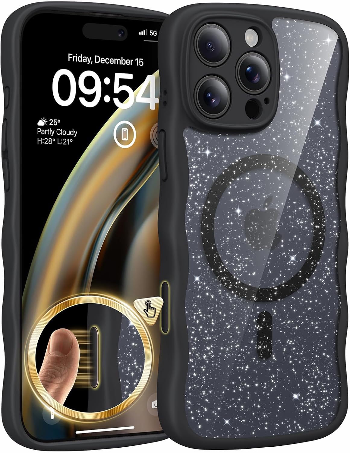 Detalle de TAURI Magnetic iPhone 16 Pro Max Case, MagSafe