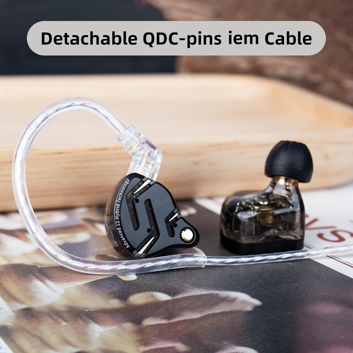 Detalle de KZ ZS12 Pro 2 USB-C Wired In-Ear Monitor Headphones (Black, with Mic)