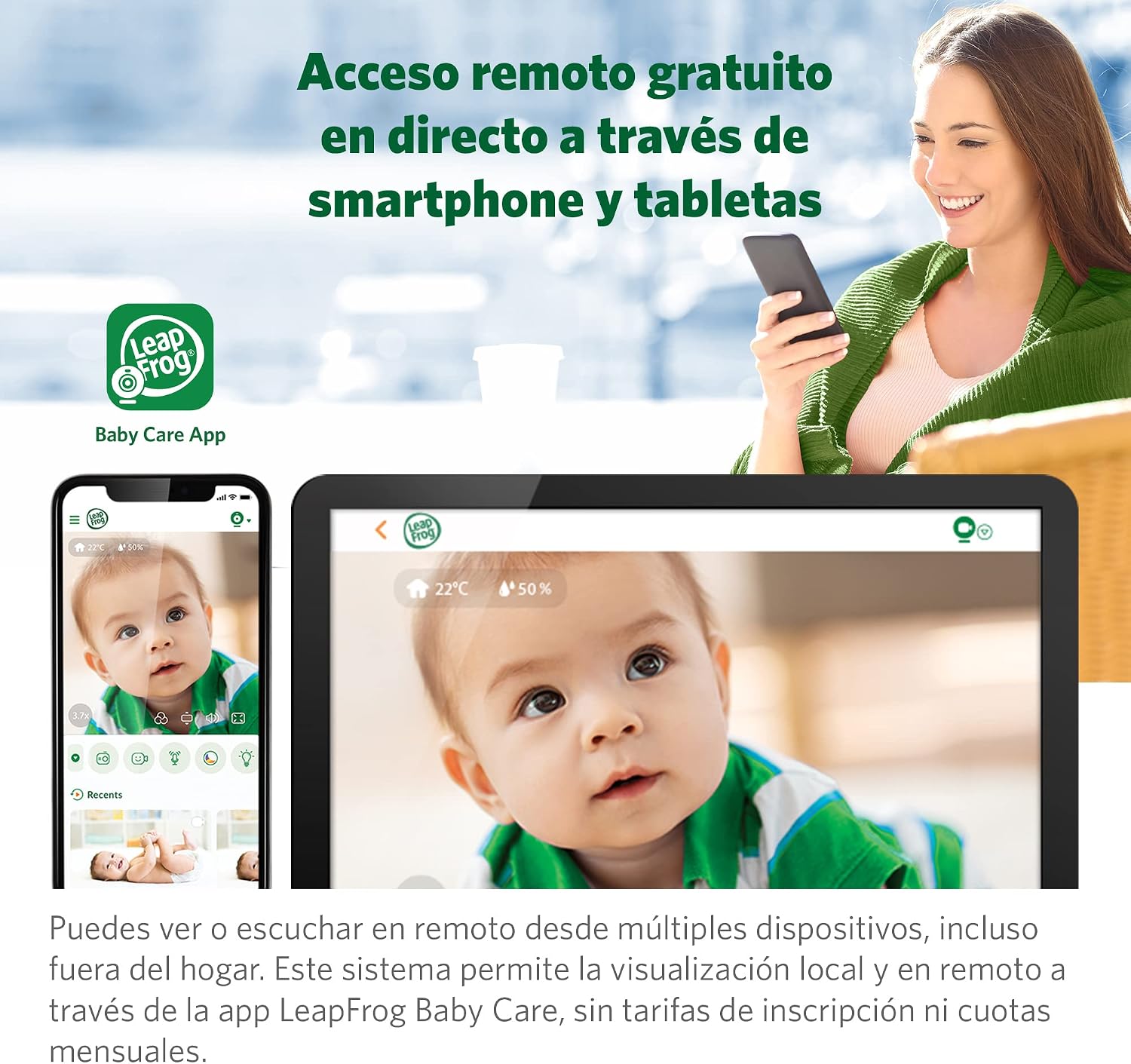 Detalle 2 de LeapFrog LF815HD monitor bebé 5"