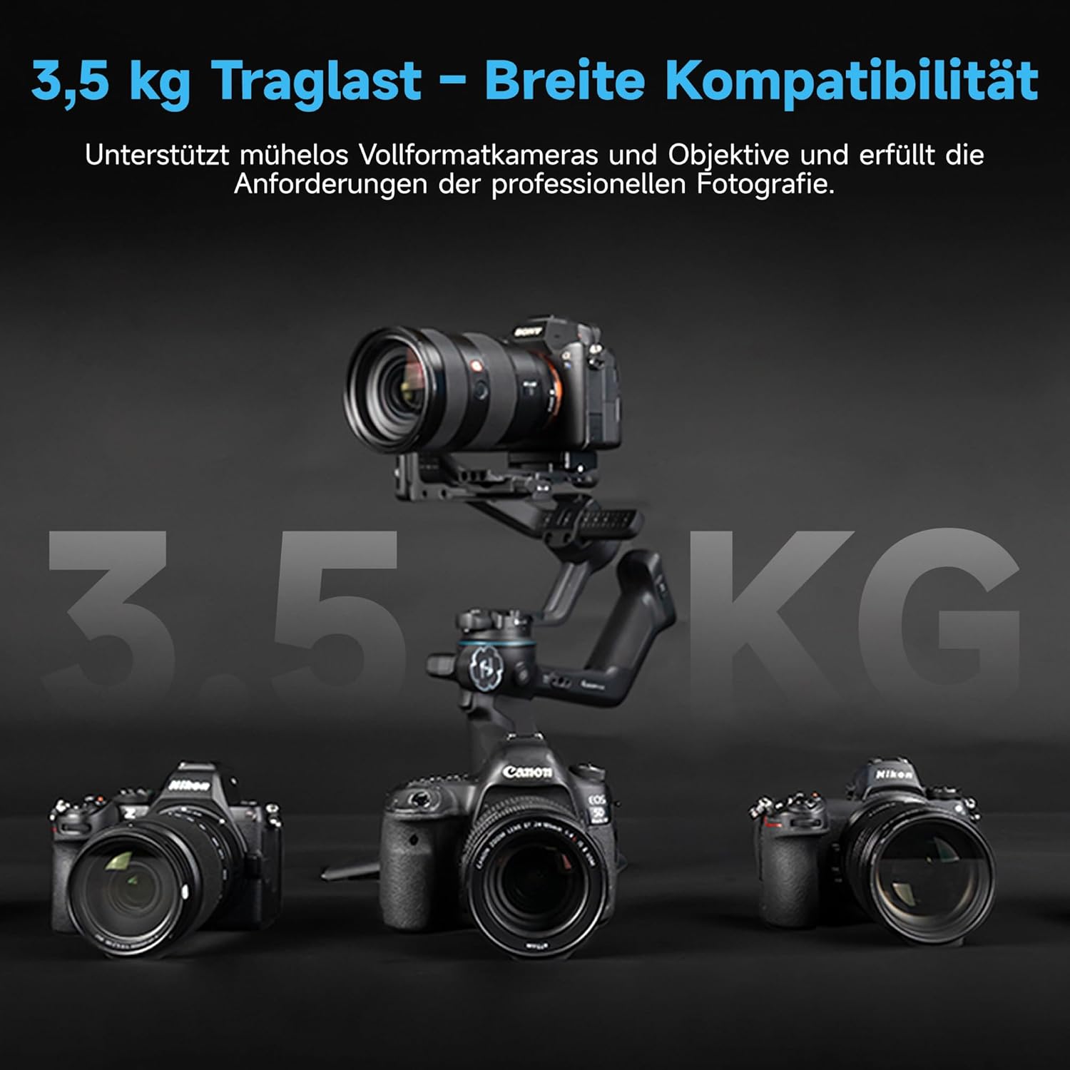 Thumbnail 2 de FeiyuTech SCORP-C2 Kamera Gimbal – KI-Tracking 4.0, 3,5 kg Traglast, vertikale Aufnahmen