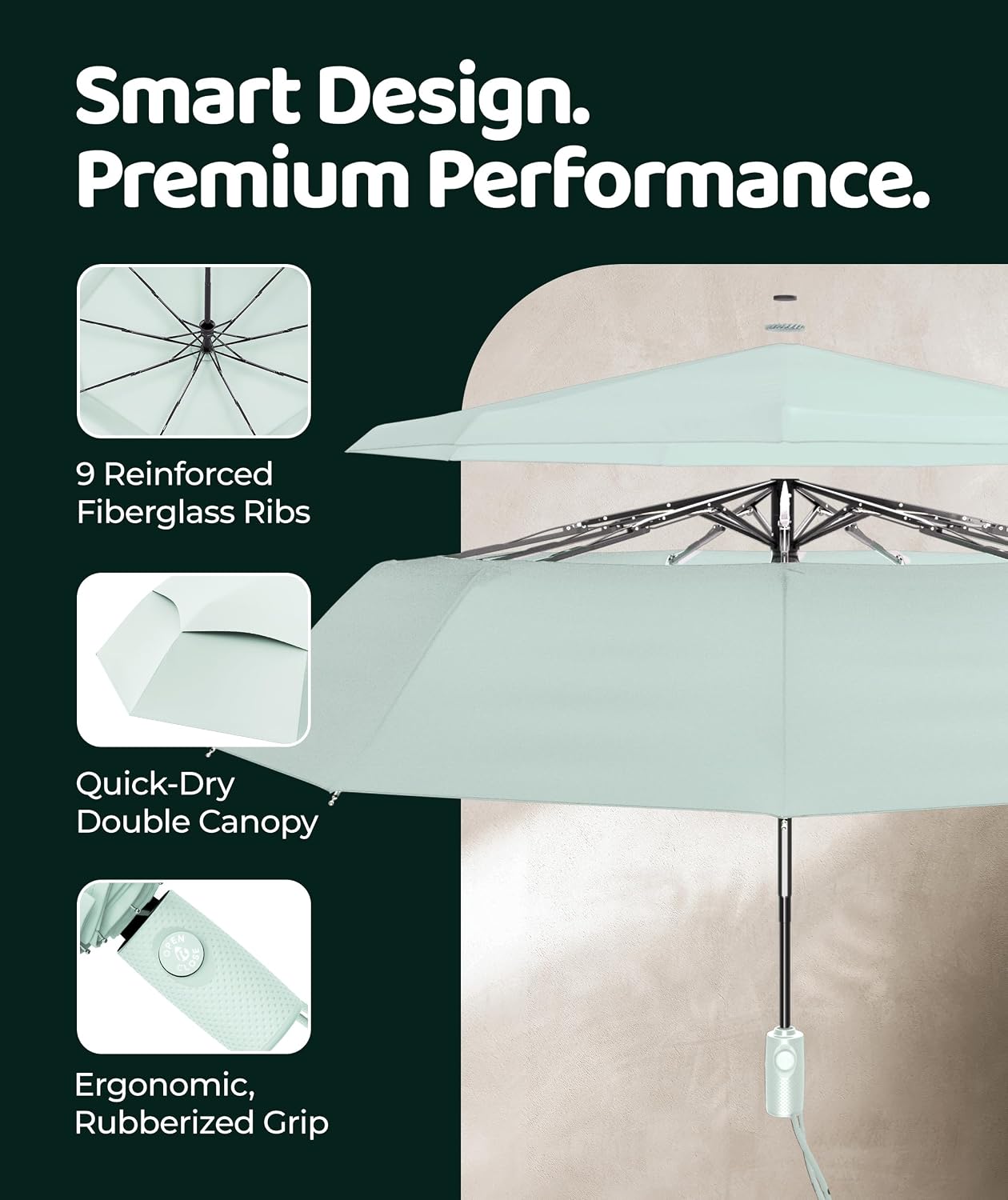 Thumbnail 2 de REPEL Windproof Travel Umbrella: Strong, Compact & Ready for 85 MPH Winds