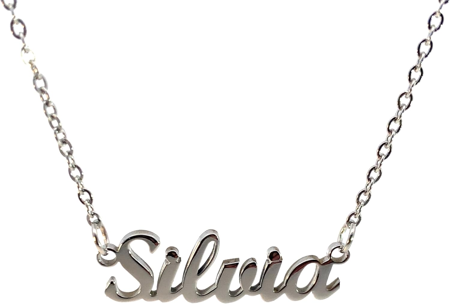 Thumbnail 4 de 10:10 Collana Donna Nome Personalizzato in Acciaio Inox Anallergico – elegante, leggera e regolabile