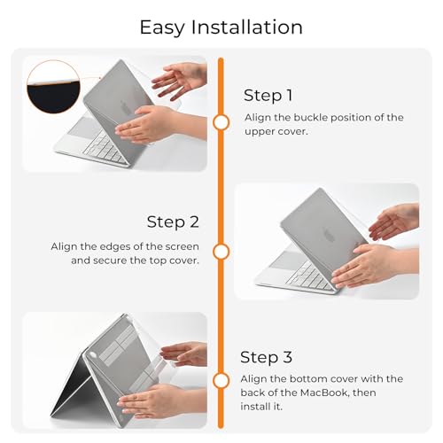Thumbnail 6 de Funda EooCoo para MacBook Neo 2026 13" A3404 — Transparente, carcasa rígida de PC con ventilación