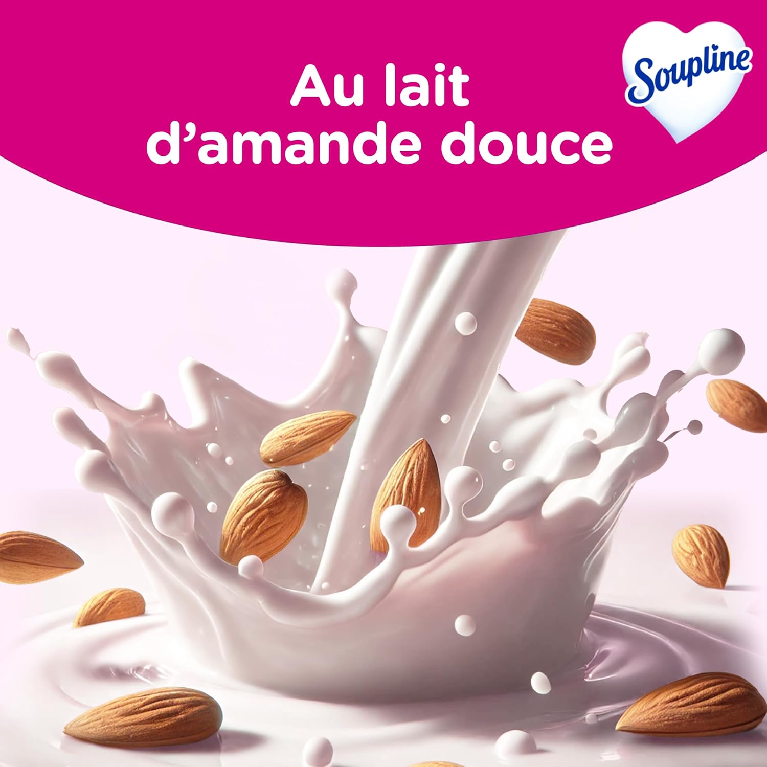 Thumbnail 1 de SOUPLINE Adoucissant Linge Hypoallergénique Concentré Senteur Amande Douce – Lot 3x1,35L